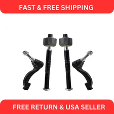 Inner and Outer Tie Rod Set For 2013-2019 Cadillac ATS