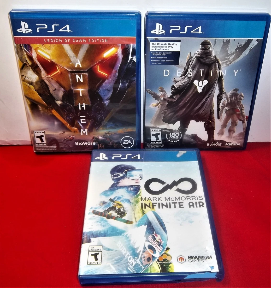 Sidst Dalset Penneven Lot Of 3 PlayStation 4 PS4 Video Games--Anthem, Destiny, Infinite Air,  Tested | eBay