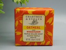 Crabtree  Evelyn Oatmeat and Wheatgerm Triple Milled Soap 3.5 oz New