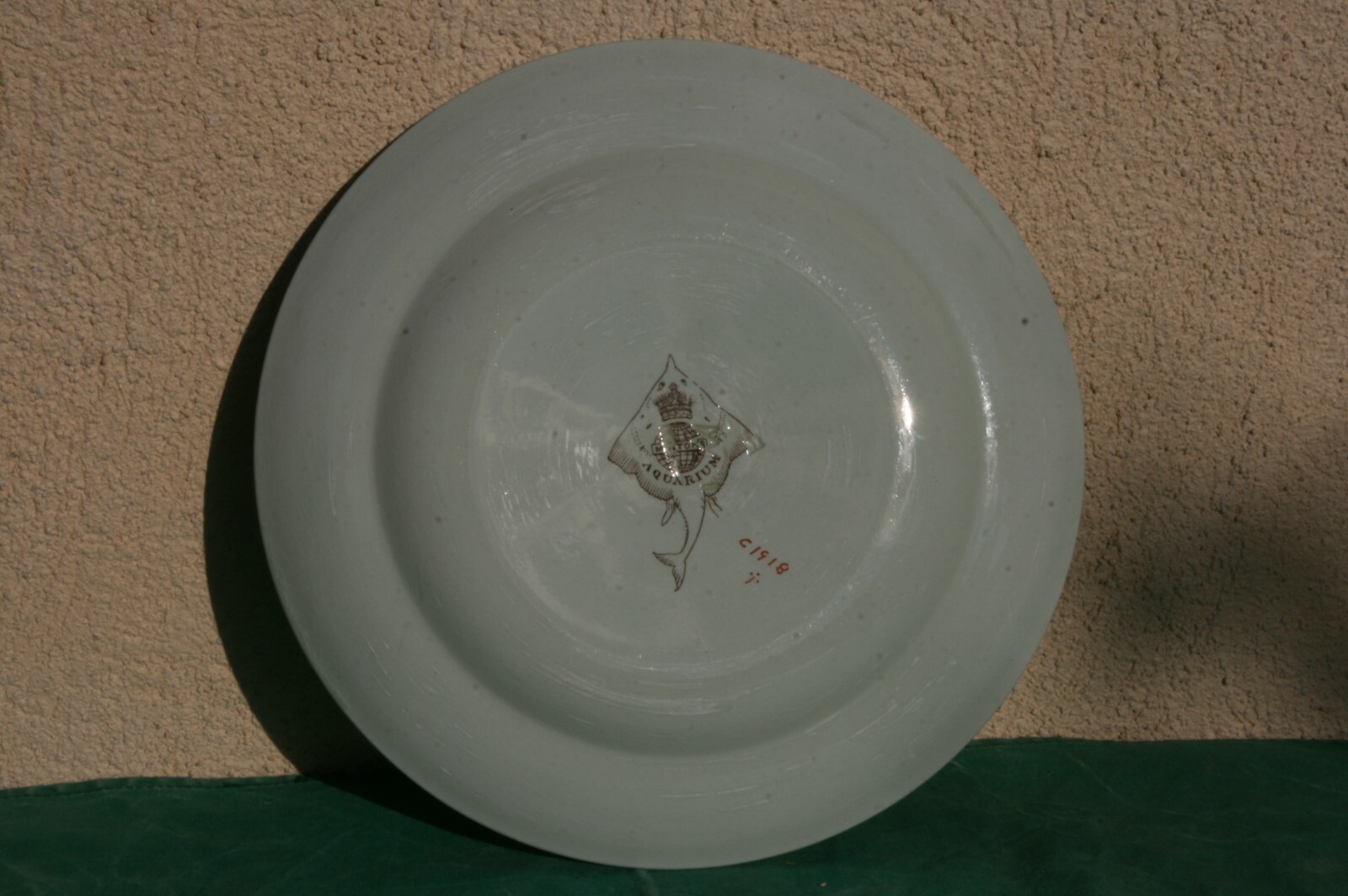 céramique assiette plate de porcelaine anglaise Mintons \