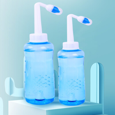 Angoily Nasenspülflasche 500ml - Mit 2 Düsen Für Kinder & Erwachsene