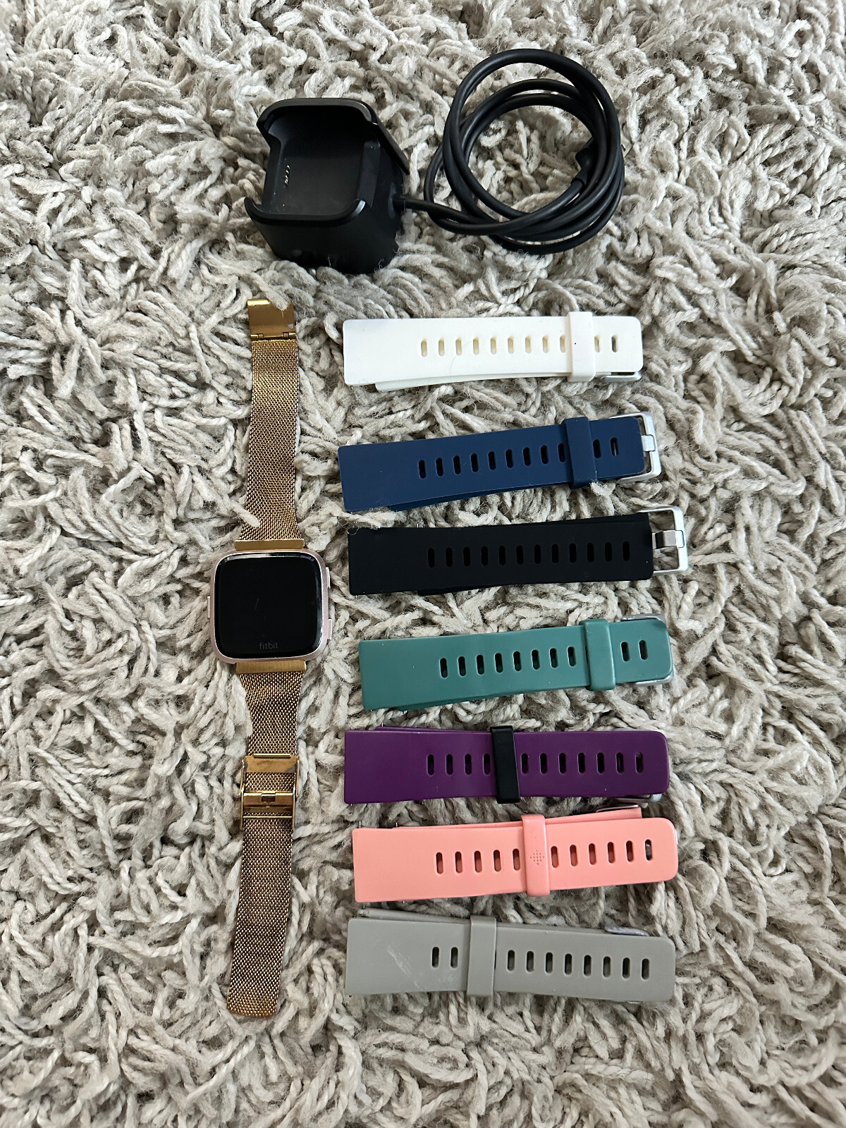 Fitbit Versa 2 Petal Copper Rose Smart Fitness Tracker-image