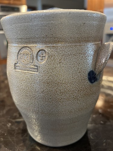 Rowe Pottery Historical Collection Salt Glaze 7.5" Lidded Crock Canister OG Lid - Picture 7 of 18
