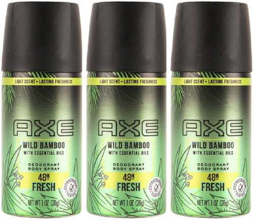 AXE Wild Bamboo Deodorant & Body Spray 1 oz Travel size LAST ONE! FREE SHIP!