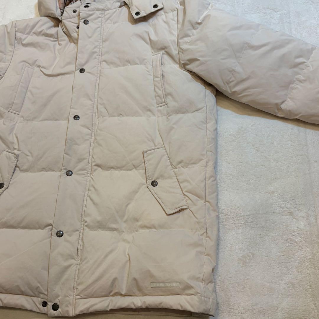 Burberry Nova Check Down Coat Beige Hooded Size L rare Men's From Japan thumbnail 13