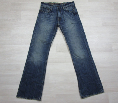 Y2K American Eagle Jeans Mens (30x32) Low Rise Boot Bootcut Distressed Mallcore