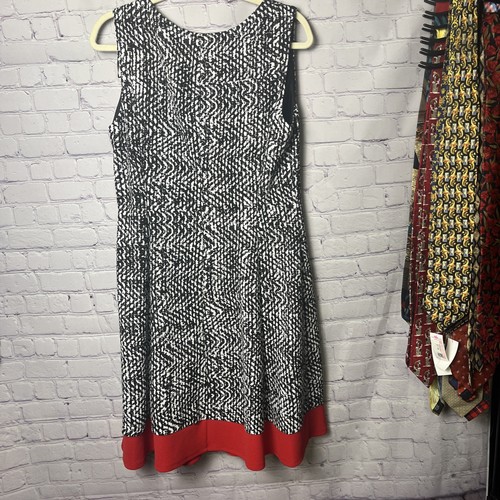 Abito donna Alyx Fit & Flair senza maniche taglia 16 \ nero\ bianco\ rosso - Foto 8 di 12