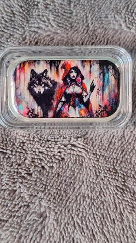 VERKAUFSARTIKEL: 2 oz Silberbarren Hayleybug Mint coloriert Prägezahl variiert
