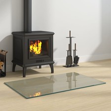 vidaXL Lastra in Vetro per Caminetto Rettangolare 100x50 cm - 3