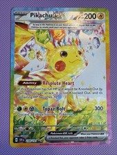 Pokemon Pikachu ex 238/191 Surging Sparks Specjalna ilustracja Rzadka W idealnym stanie TANIO