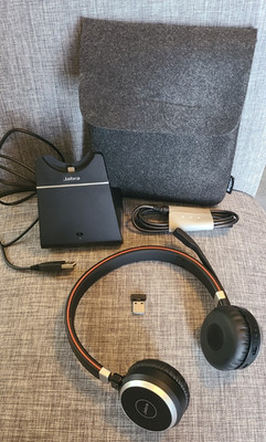 Jabra Evolve 65 UC Stereo Wireless Bluetooth Headset HSCO18W