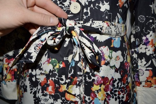 Desigual Damen Mantel Blumen Trench Gr. 42 - Bild 5 von 14