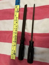 Vintage CRAFTSMAN 2pc Hard Handle File Set Made in USA Excellent Condition