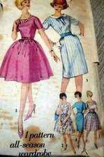 LOVELY VTG 1960s DRESS Sewing Pattern 16/36