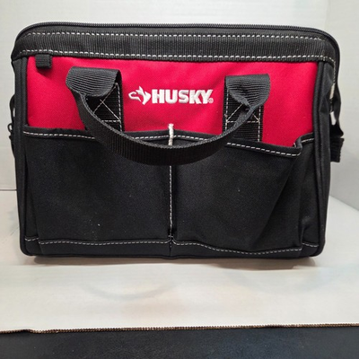 #ad Husky Tool Bag 12 inch 2 Pocket Zippered Tool Bag $14.50