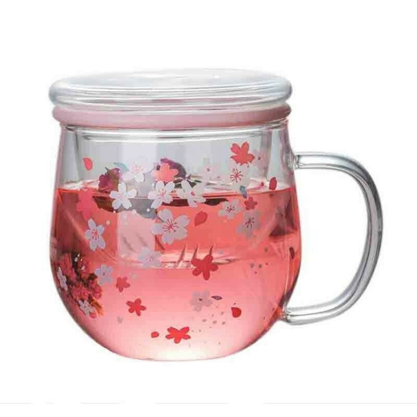 de , de Cristal con Filtro Infusor de Té y Tapa, Juego de Tazas d4718