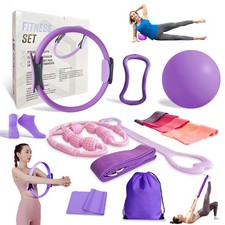 Home Workout Pilates Kit for Women, Better me Pilates Ring and Ball Set Essen...