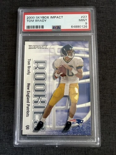 2000 Skybox Impact #27 Tom Brady RC Rookie Mint PSA 9
