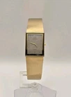 Vintage Lassale Seiko 1230-5819 Gold Toned Mens Integrated Braclet Quartz Watch
