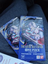 One Piece TCG The Azure Sea's Seven Factory Sealed Sleeved Booster OP-14 x2