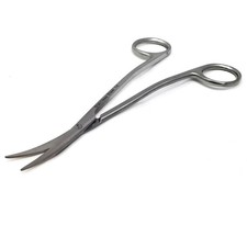 Double Angled Metzenbaum Scissors 6.25" Blunt/Blunt Blades, Stainless Steel CE