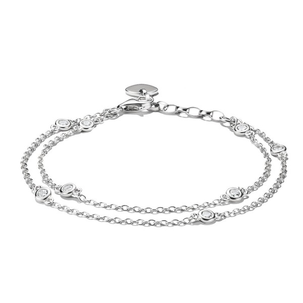 Thomas Sabo Armband Damen Doppelreihig Zirkonia Silber A2216-051-14-image