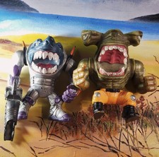 Street Sharks Power Arm Ripster And Jetpack Jab Mattel 1996 Vintage Combo 