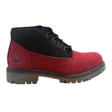 Men's Timberland Heritage Mid Lace Chukka Boot Medium Red Nubuck TB0A431H AET 