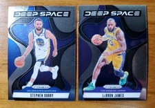 2024 Prizm Basketball Lebron James Steph Curry Deep Space Insert Lot - Mint