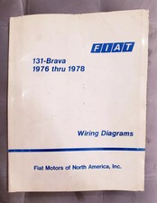 Fiat 131 Brava 1976-1978 Usa Original Factory Wiring Diagrams Shop Manual
