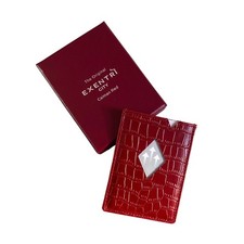 Exentri RFID CAIMAN RED CITY Cards Holder Genuine Leather Design in Norway