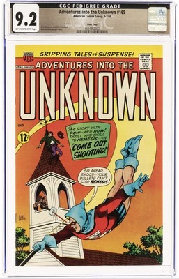 Adventures into the Unknown 165 CGC 9.2 Pedigree ACG 1966 Nemesis