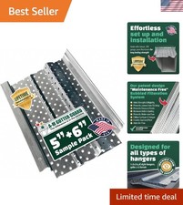 Innovative 7" Gutter Guard for 5"  6" Gutters - Mill Finish, Easy Installation