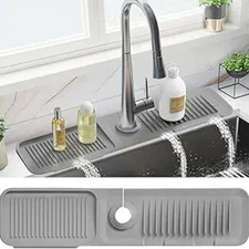 24 Inch Faucet Mat for Kitchen Sink Splash Size: 23.6" x 5.5"