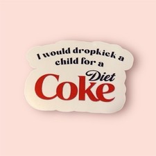 Handmade Diet Coke Sticker 