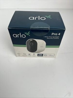 Arlo VMC4050P-100NAR Pro 4 Spotlight WiFi Camera White - Brand New Sealed