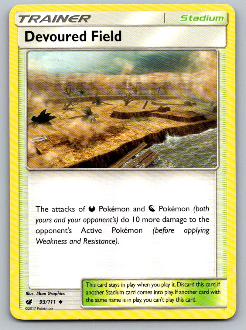 Devoured Field 93/111 Uncommon Crimson Invasion Pokemon Lightly Played