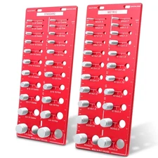 44 Nut and Bolt Thread Checker Standard and Metric, Bolt Size and Thread Gaug...