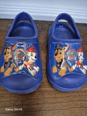 Paw Patrol Marshall Chase Blue Sandals Clogs with Heel Strap Boys Size 7/8