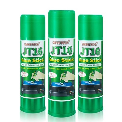 TEQStone 3D Printer Glue Stick 3 Pack, Perfect First Layer Adhesion, Clear 