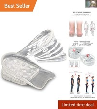 Washable Adjustable Gel Heel Lifts - Experience Comfort and Height Increase