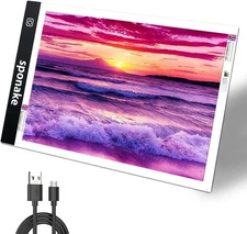 A4 Light Pad for Diamond Painting - Sponake Board Tracing with 3 White 