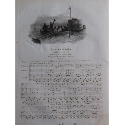 Labarre Théodore The Sailors Sing Piano Ca1830