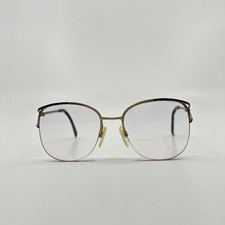 Luxottica Oprah Agate Mauve Eyeglasses Frames Half Rim 53-18-125 5500