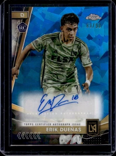 2024-25 Topps Chrome Sapphire Edition MLS Erik Duenas Auto RC Rookie #/90 LAFC