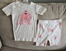 New 2pc Old Navy Pink Monster PJS Pajama Set Size 5T New No Tag