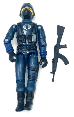 G I Joe  1983 SWIVEL ARM COBRA OFFICER w/Weapon-new O ring/tight joints - NICE