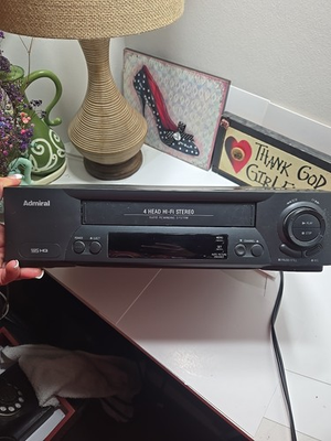 #ad Admiral VCR VHS HQ Player 4 Head Hi Fi Stereo Rapid Rewind JSJ 20448 TESTED $45.99
