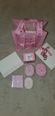  Set Swarovski x Ariana Große Engel Herz Halskette Ohrringe Original Charm