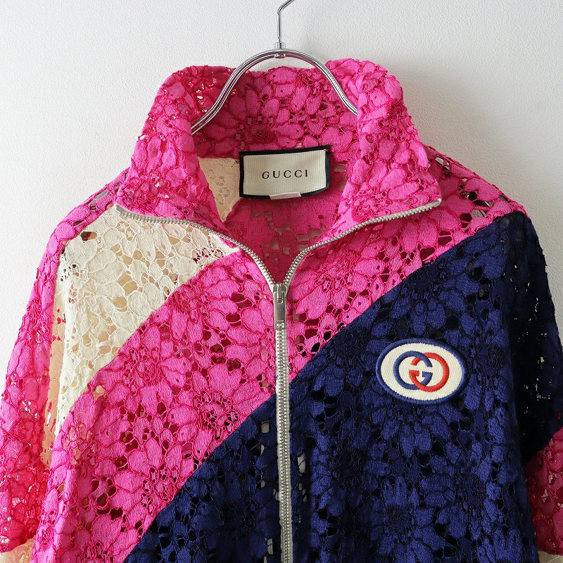 [Winter ] GUCCI Lace Interlocking GG Patch Track … - image 3